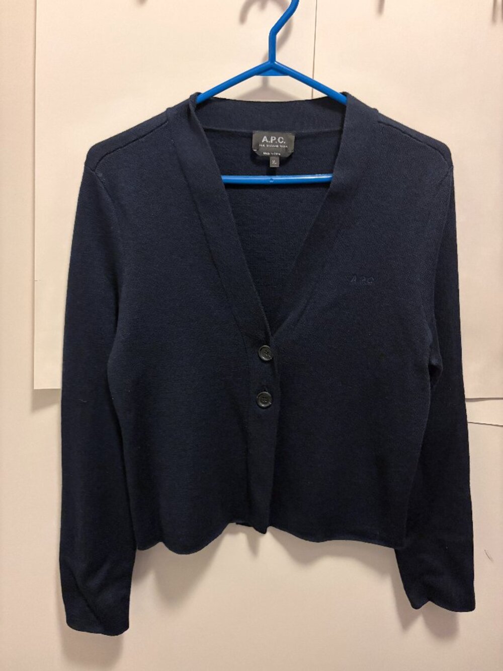 A.P.C. Women Authentic V-Neck Wool Cardigan